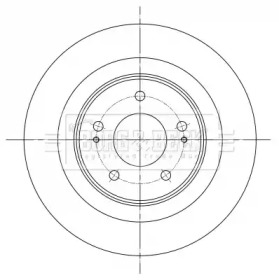 BORG & BECK bbd5396 -  Тормозной диск